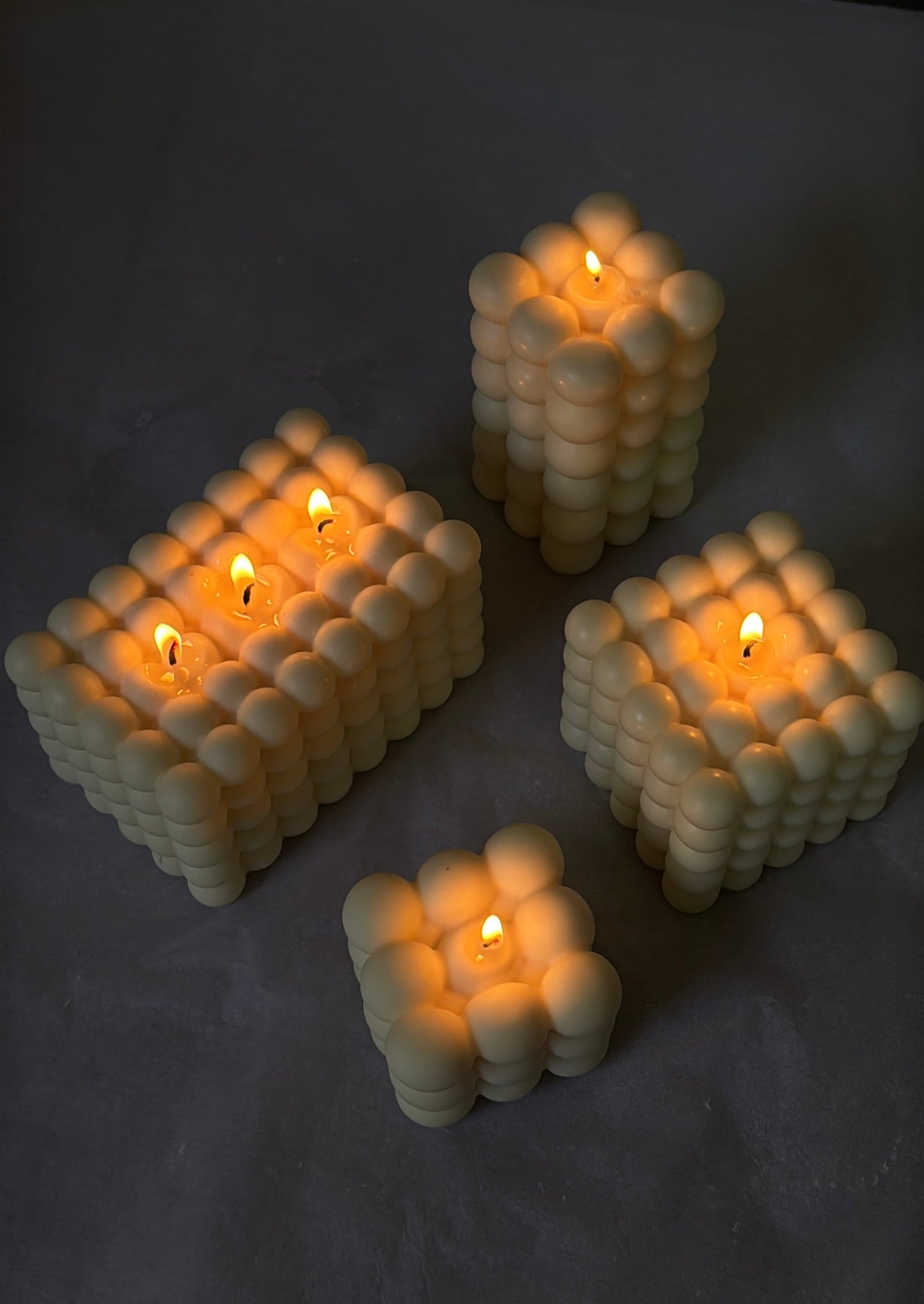 Mini Bubble Cube Candle