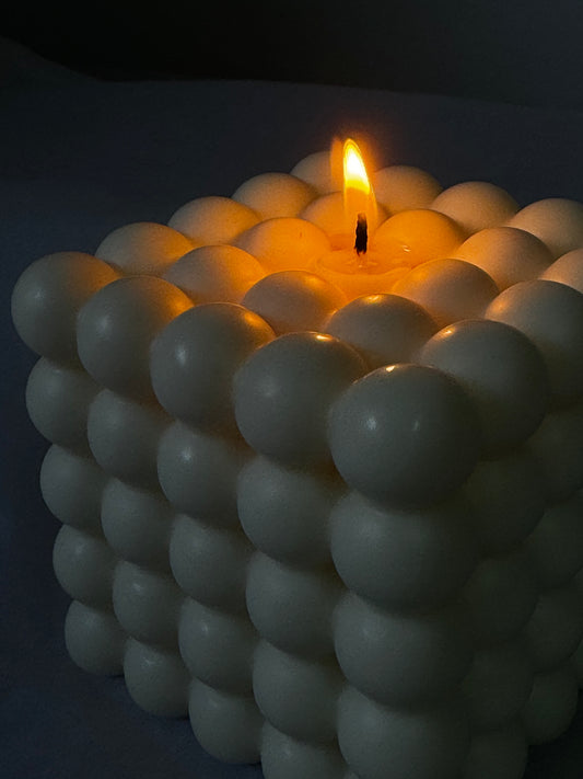 Cloud Cube Candle