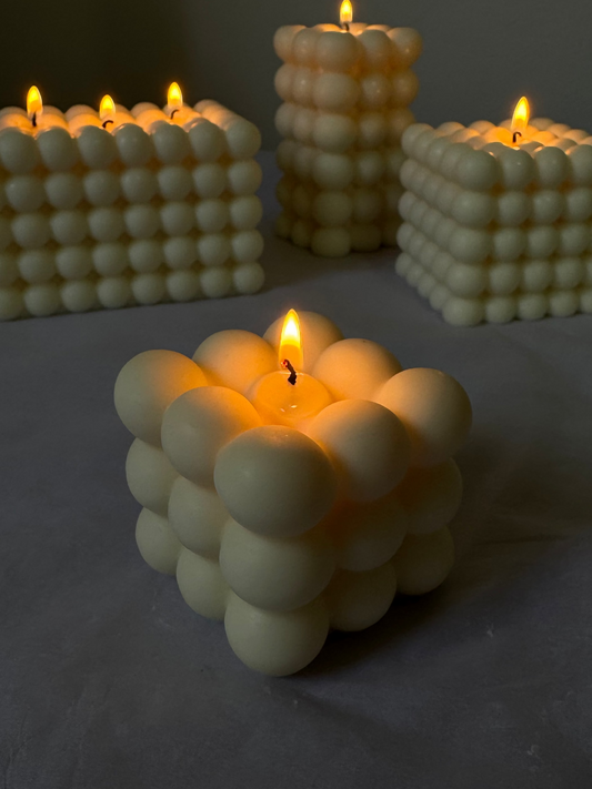 Mini Bubble Cube Candle
